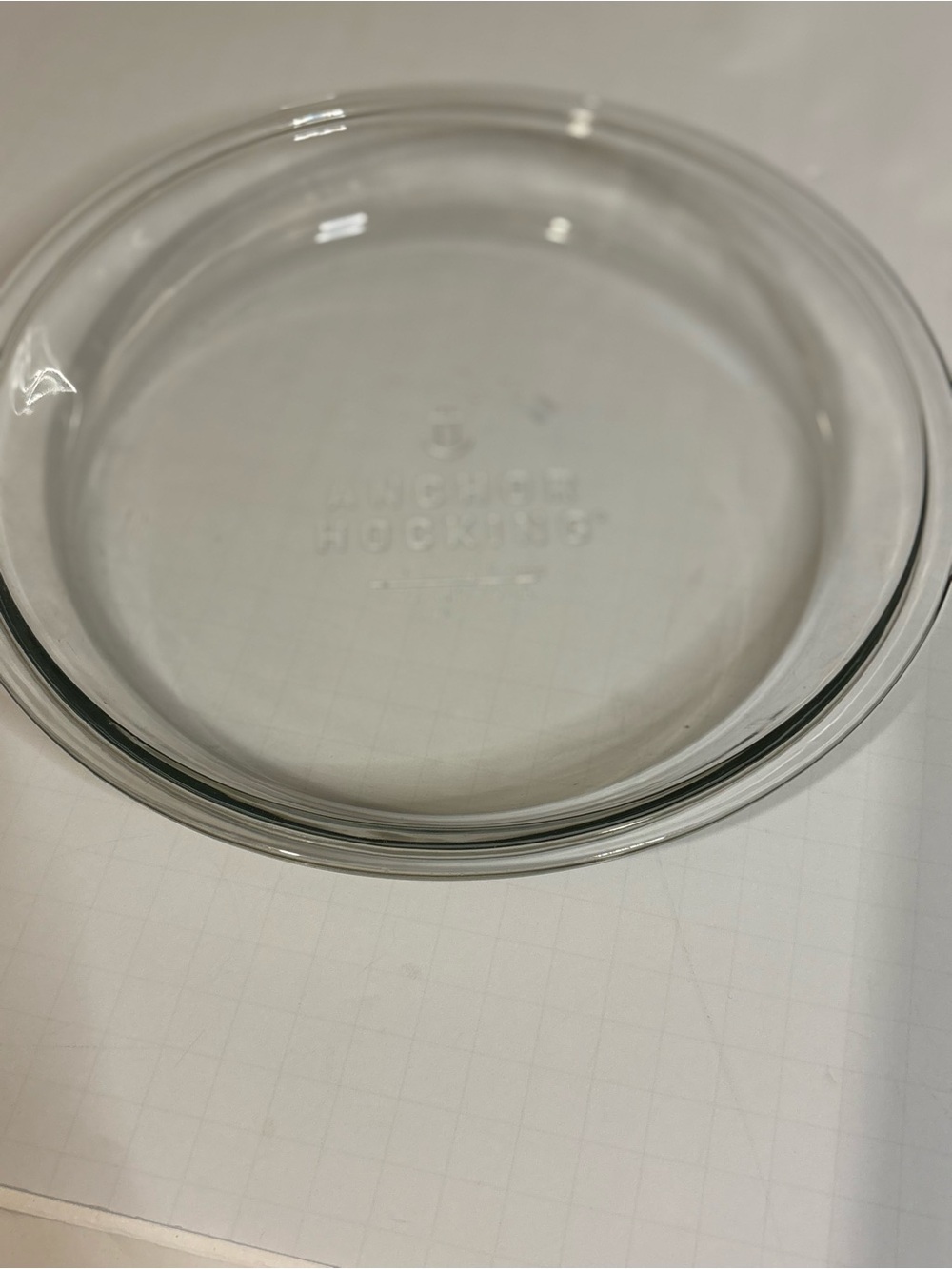 Anchor Hocking Clear Glass Pie Plate